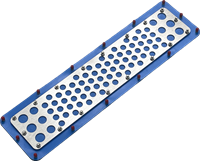 Pneumapole-E Kabeldurchführungsplatte maßgleich VTUG10 24-fach stehend, EBKDP/S 104/80, V2A FDA HD Ebora-2