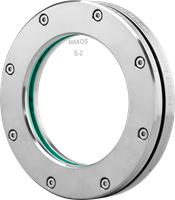 Schauglas Rund Ein/Aufschweiß  1.4571 / Borosilicaat / PTFE DN080 PN0