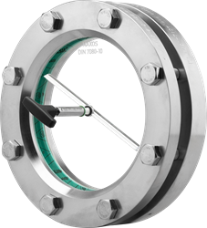 Kijkglas rond inlas/oplas RVS 14571/14541-PN2,5-EPDM/Boro DN50 met PTFE Wisser