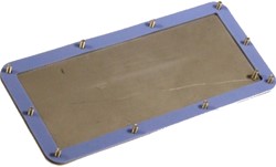 Pneumapole blindplaat size 10, 16 voudig liggend, RVS304, 2mm, Blindplaat size 10,16voudig L Ebora