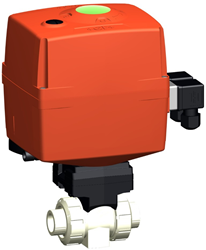 Georg Fischer Kogelkraan 180 PP-H/FKM d50DN40, Lasmof 24V, 199180057