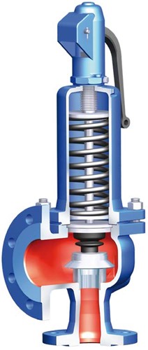 ARI-Armaturen safety valve SAFE 12.903 DN125/200,PN16,EN-JL1040,spring loaded D/G/H 3,5bar