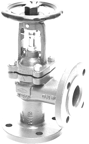 ARI-Armaturen geflensde Haakse Balgafsluiter FABA-Plus 22.047 DN250, PN16, EN-JS1049, regelkegel