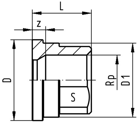 Georg Fischer Union End RP TG PN16 d50-11/2, 724600210-2