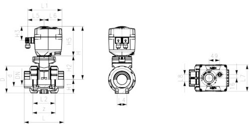 Georg Fischer Ball Valve 127 PVC-U/FKM 2DN50, 199127638-2