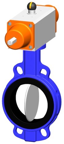 Georg Fischer 1990 90 8, Butterfly valve 039P GGG/FKM 4DN100