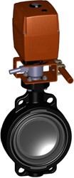 Georg Fischer 199145 23, Butterfly valve 145 PVC-U/FKM d75DN65