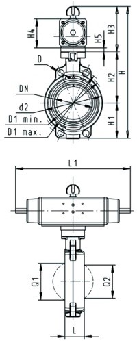 Georg Fischer BuV 240 PVDF/FKM d75DN65, 199240483-2