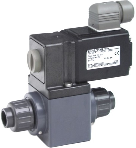 Georg Fischer Solenoid Valve 160 PVC-U/FKM d25DN20, 199160369