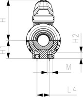 Georg Fischer Ball Valve 546 Pro ABS/EPDM d20DN15, 169546022-2