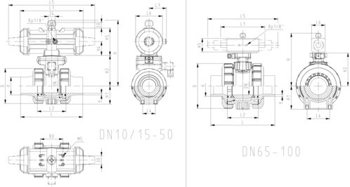 Georg Fischer 199231835, Ball Valve 231 PP-H/EPDM d32DN25, Welding end IR-Plus normally closed-2