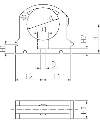 Georg Fischer Pipe Clip 061 PP black d16, 167061035-2