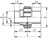 Georg Fischer UNION PE100/FKM SDR11 D110, 753528614-2
