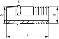 Georg Fischer HoseConnect PVC-U PN10 11/4-40, 721960709-2