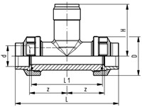 Georg Fischer 723310010, installation fitting PVC-C/EPDM PN16 d50DN40-2