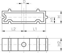 Georg Fischer 173061156, Spacer PE d20-1/2-2