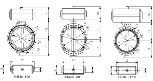 Georg Fischer 198039152, Butterfly valve 039P GG/FKM 18DN45-2