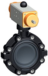 Georg Fischer 199243025, Butterfly valve 243 PVC-U/FKM d110DN100