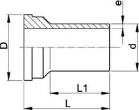 Georg Fischer Union End PE100 d110, 753608414-2