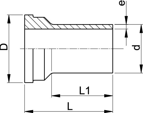 Georg Fischer Union End PE100 d110, 753608414-2