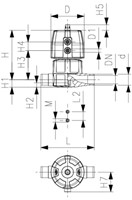 Georg Fischer 169625013, Diaphragm Valve 10FC ABS/EPDM d25DN20-2