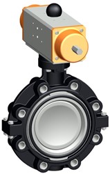 Georg Fischer 199243229, Butterfly valve 243 CPVC/FKM d280DN250