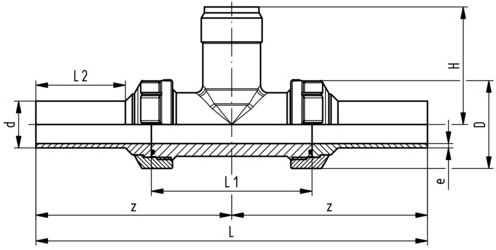 Georg Fischer Inst Fittng PP-H/EPDM SDR11 d32DN25, 753318008-2