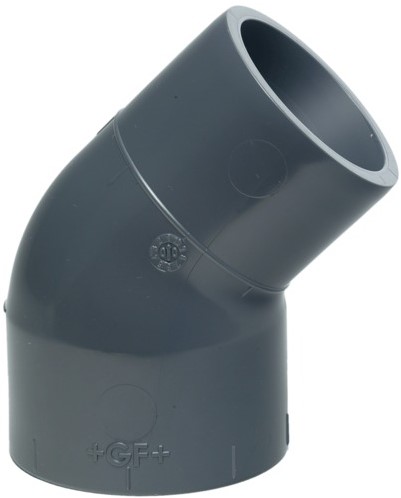 Georg Fischer 721150309, Elbow 45  PRFI PVC-U PN16 d40