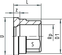 Georg Fischer Union End IG Ms d63-2, 720600241-2
