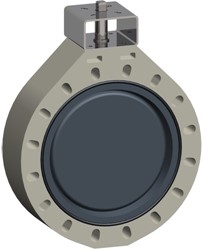 Georg Fischer 161567823, Butterfly valve 567 PVC/FKM d75DN65