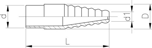 Georg Fischer Hose Nozzle PVC PN16 d10, 721960303-2
