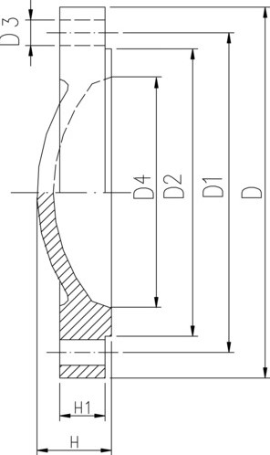 Georg Fischer 721700510, BlankFlange PVC PN10 d50DN40-2