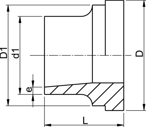 Georg Fischer Union End INOX d40, 724605509-2