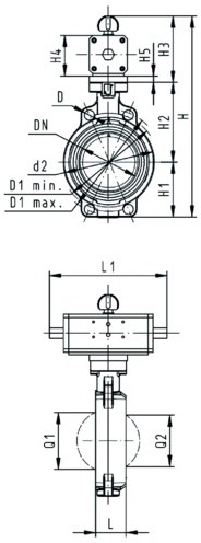 Georg Fischer 199240368, Butterfly valve 240 PP-H/EPDM d225DN200-2