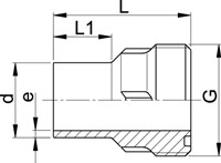 Georg Fischer Union Bush PE100 SDR17 PN10 d75, 753648412-2
