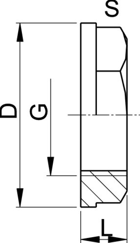 Georg Fischer 161490639, Lock Nut PVC 21/2-2