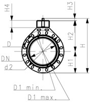 Georg Fischer BuV 567 PVC/FKM d75DN65, 161567823-2