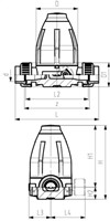 Georg Fischer 161586113 - Pressure retaining valve type 586 PVC-U d25 / DN20 metric FKM Socket-2
