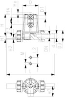 Georg Fischer DiaphragmValve 604 PP-H/EPDM d20DN15, 167604115-2