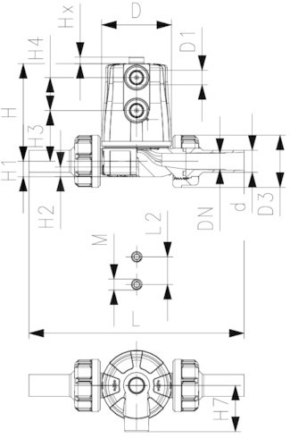 Georg Fischer DiaphragmValve 604 PP-H/EPDM d20DN15, 167604115-2