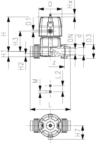 Georg Fischer 167614014, Diaphragm Valve 06FC PP-H/EPDM d32DN25 | Order ...