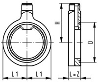 Georg Fischer 735311044, installation fitting 311 PVDF/FKM PN16 d110DN100-2
