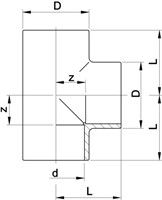 Georg Fischer 721200116, T 90  Equal PVC-U SDR13.6 PN16 d140-2