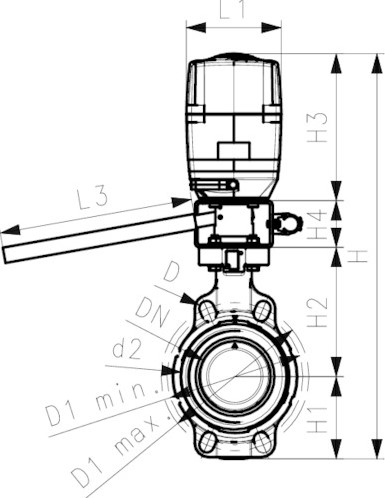 Georg Fischer BuV 145 PVC-U/FKM d75DN65, 199145023-2