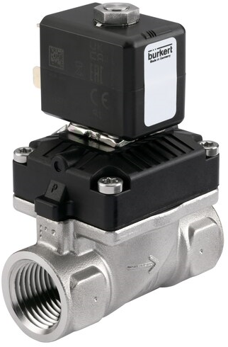 Burkert Type 6211, Art. 20069426 Diaphragm solenoid valve servo assisted 2/2 - A - normally closed - inlet port 1 (P/NC)