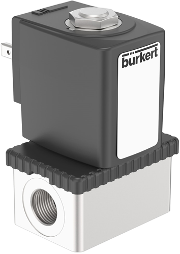 Burkert Type 6013, Art. 277168 Plunger solenoid valve direct acting 2/2 - A - normally closed - inlet port 1 (P/NC)