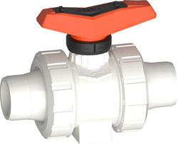 Georg Fischer Kogelkraan 546 Pro PVDF/FKM d63DN50, Moflaseind, 175546057