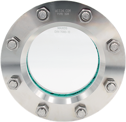 Rond inlas/oplas RVS kijkglas, 320-14404/14541-EPDM-BORODN150 Ebora