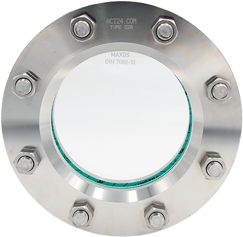 Rond inlas/oplas RVS kijkglas, 11-320-DN25-2-1-7 Ebora