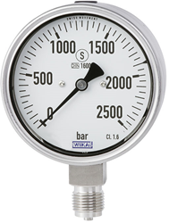 Wika Bourdon buis manometer, RVS Model PG23HP-S